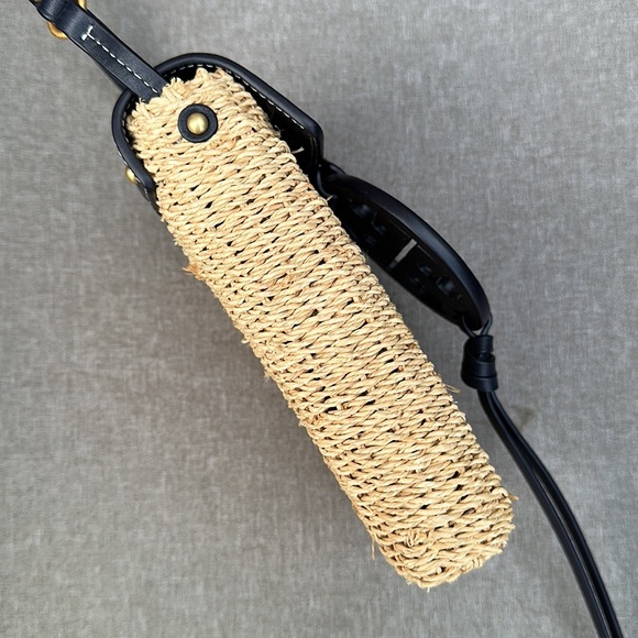 TORY BURCH Miller Straw Phone Crossbody - Midnight - Picture 8 of 16